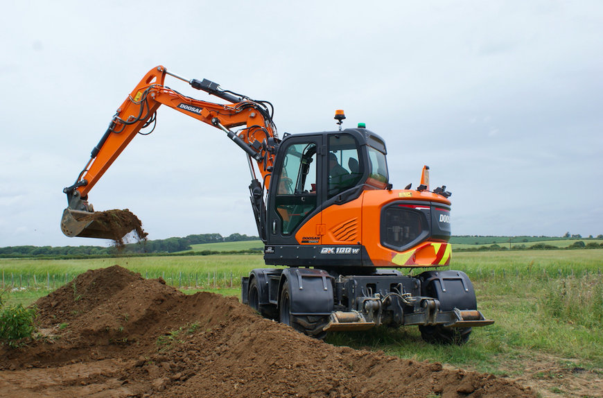 Contractor begins Next Phase With New Develon DX100W-7